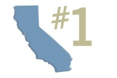 Map of California.