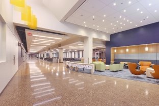 Interior view of the Phoenix Mesa Gateway Airport terminal