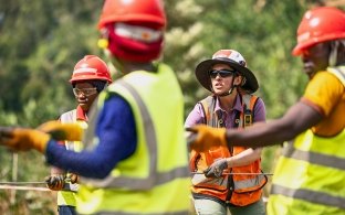Group of people working