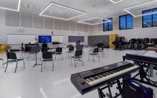 Buena Vista High School music room interior