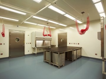 Interior of a high-containment facility.