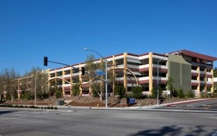 External view of Heny Mayo Newhall Parking structure.