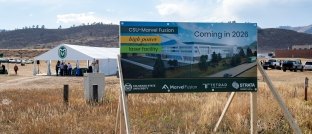Groundbreaking event at jobsite
