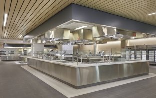 Campus cafeteria area interior
