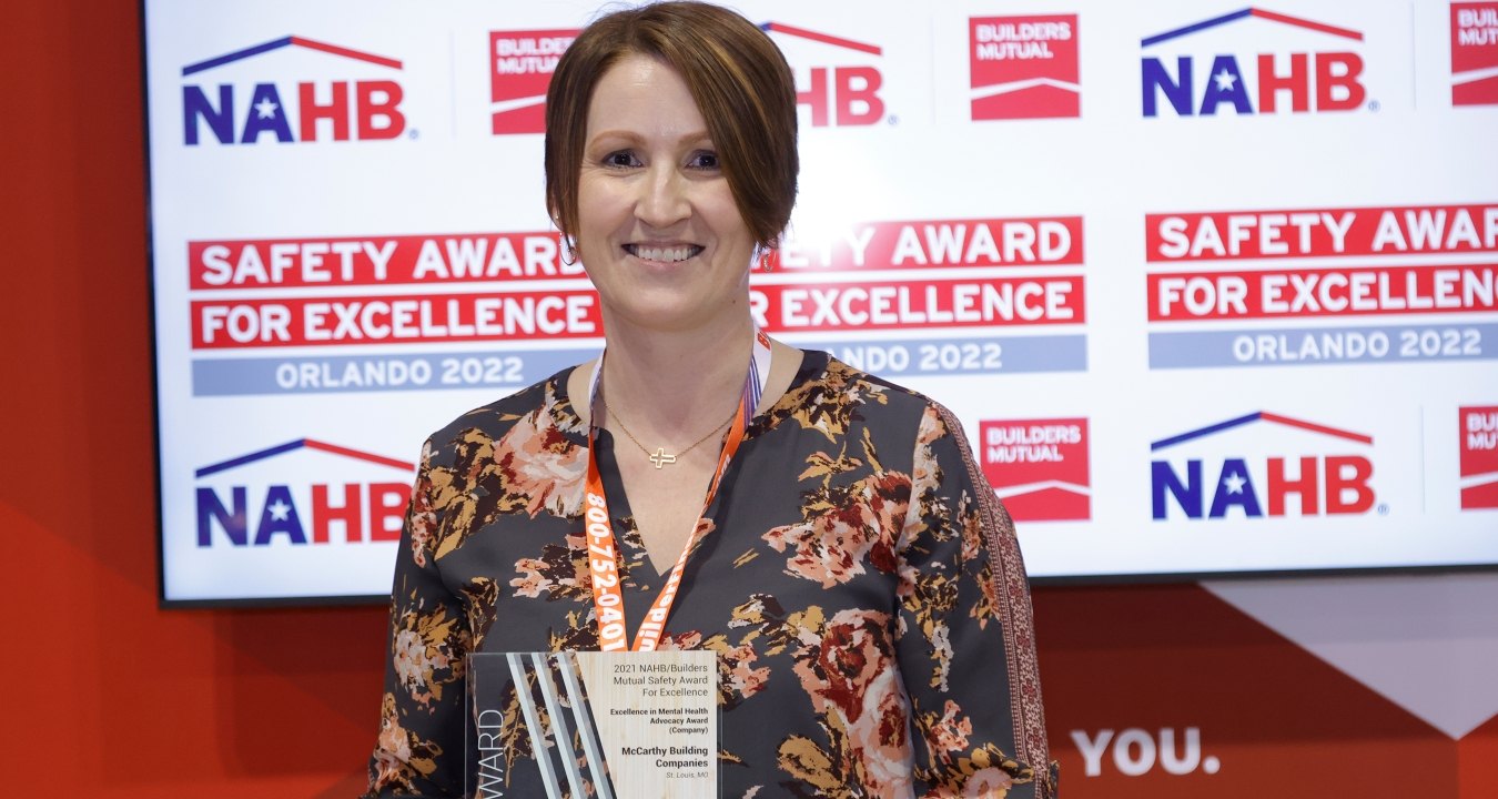 SAFE Award winner Krystyn Cantu at the 2021 NAHB.