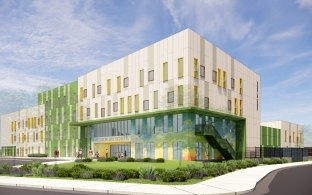 Exterior rendering of the school