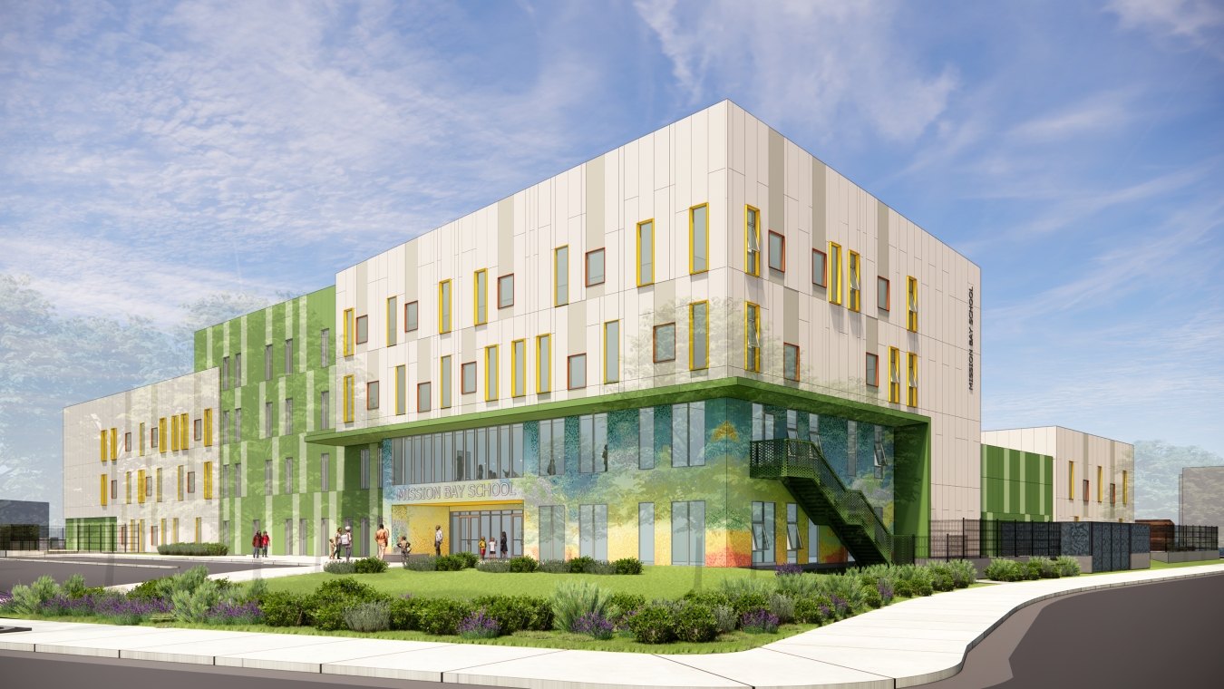 Exterior rendering of the school