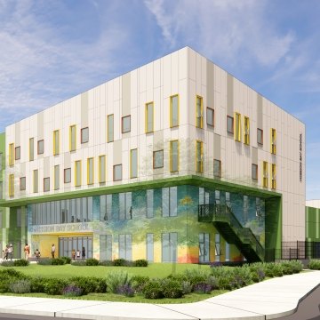 Exterior rendering of the school