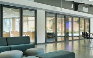 Inside of student housing building.