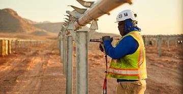 Worker Solar Field
