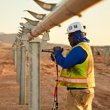 Worker Solar Field