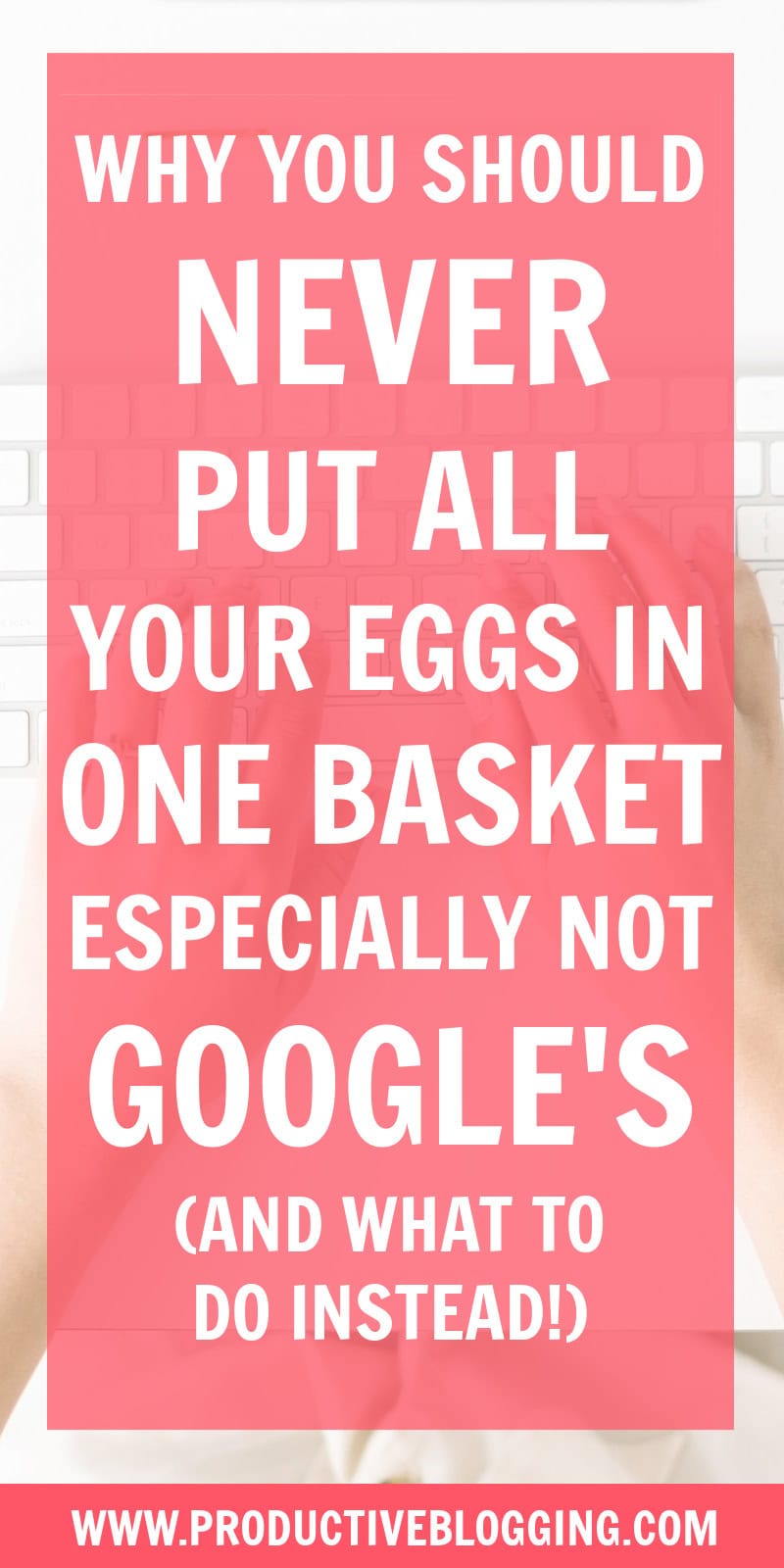 Relying on any one channel for all your traffic and income is not a business plan. It is a gamble. Here’s why you should never put all your eggs in one basket - especially not Google's… and what to do instead #GoogleSEO #SEOtips #blogincome #bloggingincome #digitalproducts #digitalproductsuccess #blogmonetization #makemoneyblogging #blog #blogging #bloggers #professionalblogger #problogger #solopreneur #onlinebusinessowner #onlinebusinesssuccess #bloggingsuccess #bloggingtips #productiveblogging